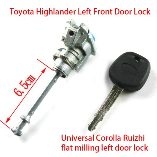 Toyota Highlander left front door lock Universal Corolla Ruizhi flat milling left door lock central control door lock full car lock - Image 2