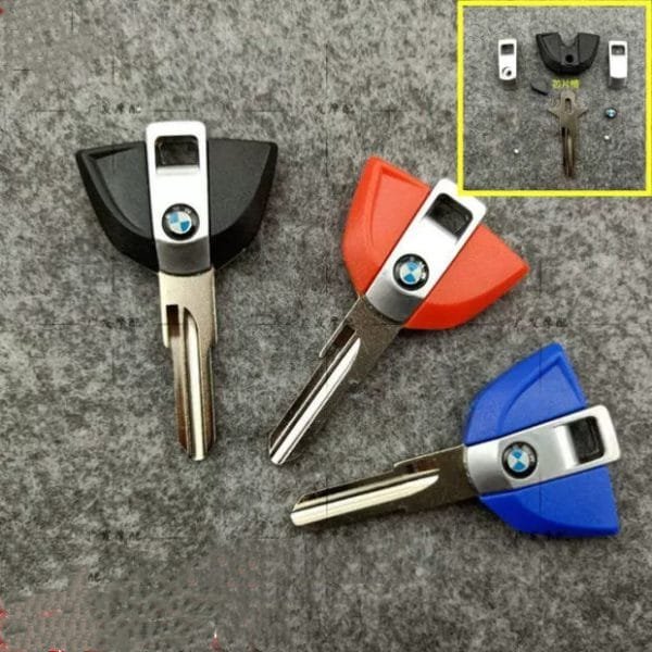 Transponder Key Shell for BMW C600 Sport C650GT Motorbike Blue Color - Image 3