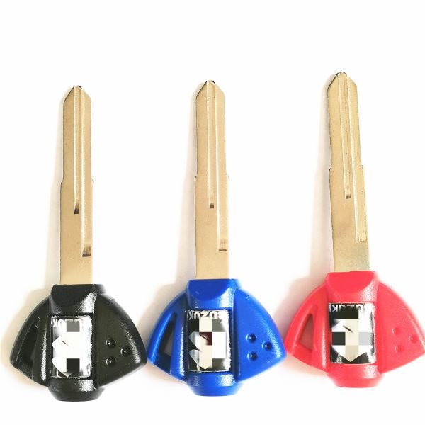 Transponder Key Shell for Suzuki Motorbike Blue Color- Pack of 5 - Image 3