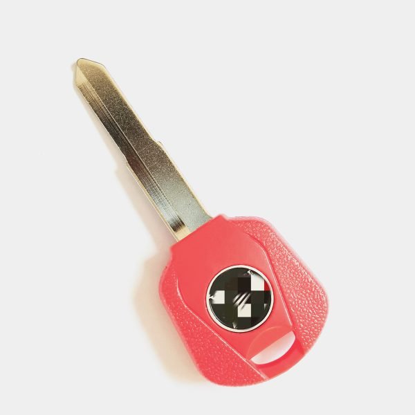 Transponder Key Shell with Left Blade Red color for Honda Motorcycle - Image 2