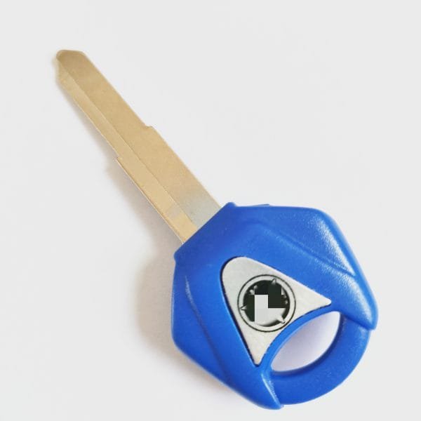 Transponder Key Shell with Left Blade for Yamaha Motorcycle Blue Color - Pack of 5 - Image 2