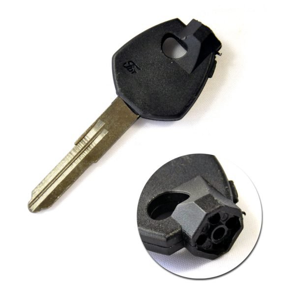 Transponder Key Shell with Right Blade for Suzuki Motorcycle - Pack of 5 - Image 2