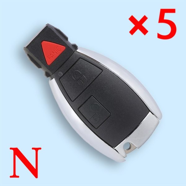Upgraded Remote Smart 2+1 Button Fob Key Shell For MB Mercedes Benz CLS C E S W124 W202 - Pack of 5 - Image 2