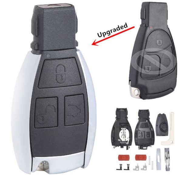 Upgraded Remote Smart 3 Button Fob Key Shell For MB Mercedes Benz CLS C E S W124 W202 - Pack of 5 - Image 3