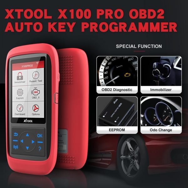 XTOOL X100 Pro2 Auto Key Programmer with EEPROM Adapter Support Mileage Adjustment - Image 2