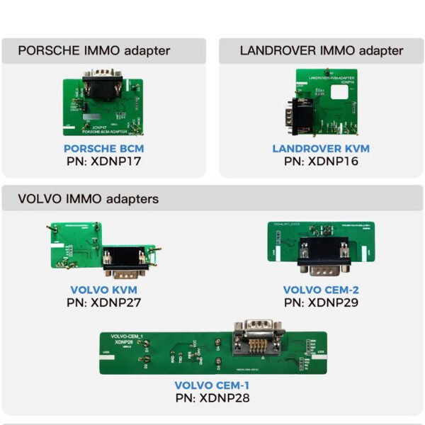 Xhorse Solder-Free Adapters and Cables Full Set XDNPP0CH 16pcs Work with MINI PROG and KEY TOOL PLUS