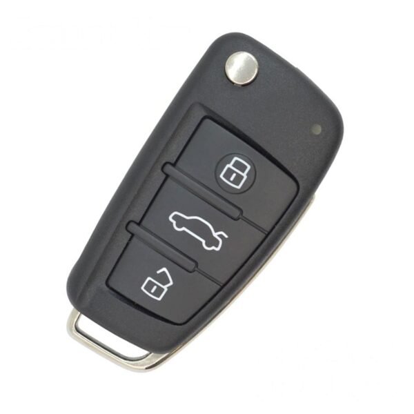 for Audi A6 Q7 3 Button 868MHz Flip Keyless Go Smart Key with 8E Chip With Logo