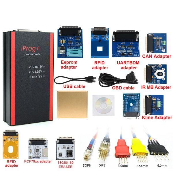 Iprog+ Programmer V87 Full Set Iprog+ Replace Carprog ECU Programmer Detector