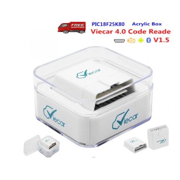 Viecar Bluetooth OBD2 Bluetooth 4.0 Dual-mode Auto Fault Detector Supports Android IOS - Image 2