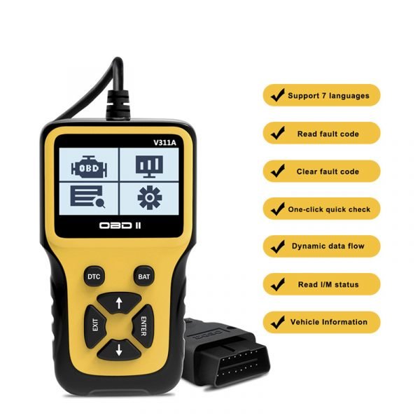V311A OBD Car Code Reader Engine Fault Diagnosis Reading Card Vehicle Fault Detection - Image 6