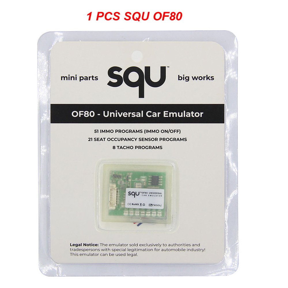 SQU OF80 51 immo 8 TACHO 21 SEAT OCCUPANCY SENSOR P rograms - Image 5