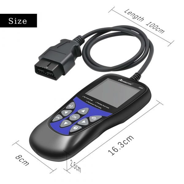 V850 Car Code Reader OBD2 Fault Code Reader Battery Monitoring Multilingual - Image 2