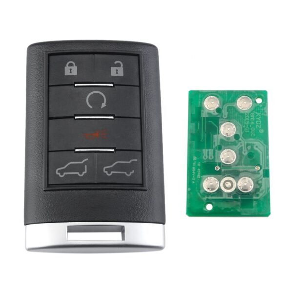 315MHz 6 Buttons Car Remote Key Keyless Entry Car Key for Cadillac Escalade ESV EXT OUC6000066 2007 2008 2009 2010 2011