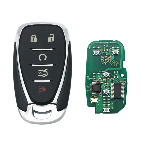5 Button Remote Smart Car Key Cover for Chevrolet Camaro Cruze Malibu Keyless Entry 433 /315Mhz 7941 Chip