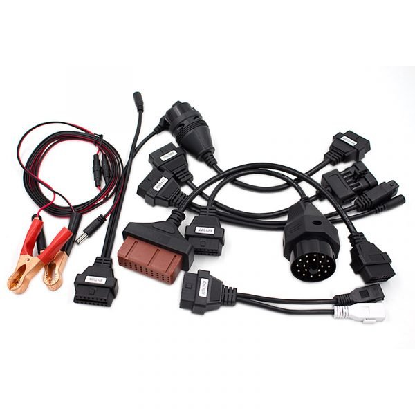 Full set 8PCS Car Cable Trolley Wire OBD2 Adapter Cable Vehicle Inspection Line - Image 3