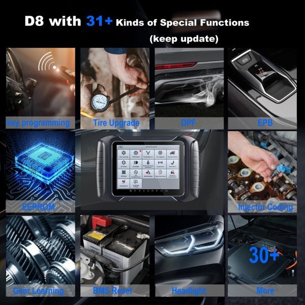 XTOOL D8 Professional Automotive Scanner ECU Coding Automotive Diagnostic Scanner - Image 4