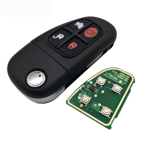 4-key Car Remote Control Key for Jaguar Folding Remote Control 433 Frequency with 60 Chip