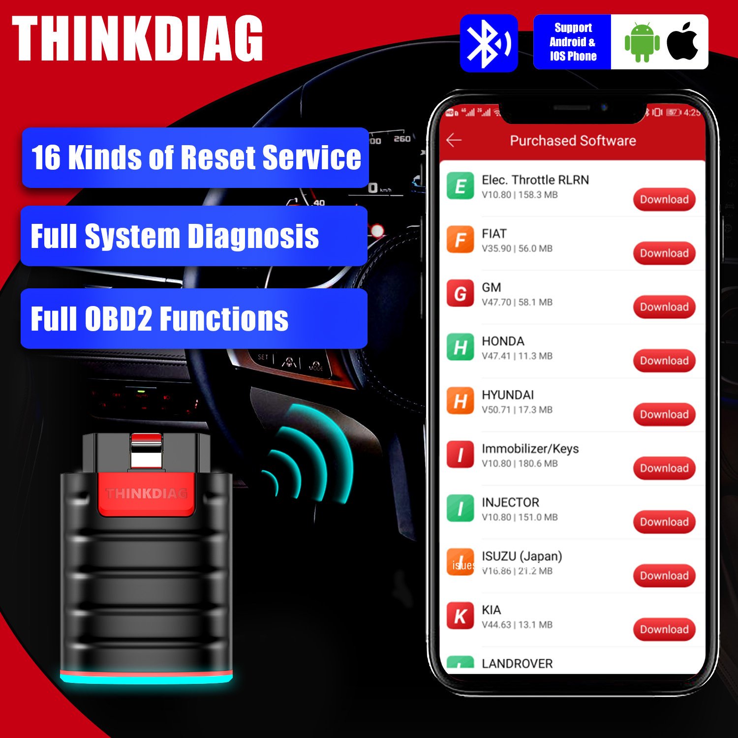 ThinkDiag OBD2 Automobile Fault Diagnosis Instrument Overseas Multilingual Edition Full Vehicle Range With One Year Free Upgrade - Image 4