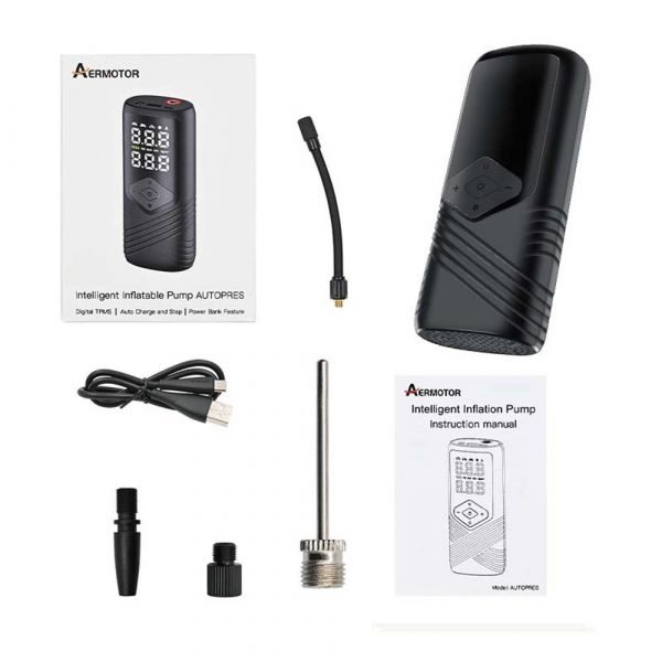 AERMOTOR Wireless Intelligent Car Air Pump Small Portable Car Air Pump Charging Lighting Pump - Image 2