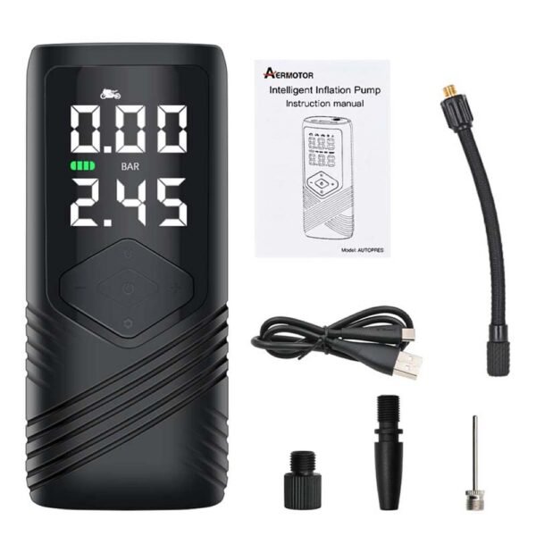 AERMOTOR Wireless Intelligent Car Air Pump Small Portable Car Air Pump Charging Lighting Pump