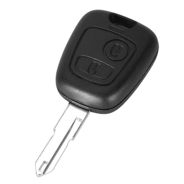 For Peugeot 206 Car Keys Universal Metal Standard Straight Plate 2 Key Remote Control Shell