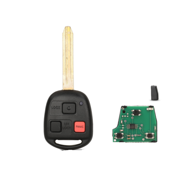 3 Buttons Remote Car Key 315Mhz 4D67Chip for Toyota Land Cruiser FJ Cruiser TOY43 Blade 60750 HYQ12BBT