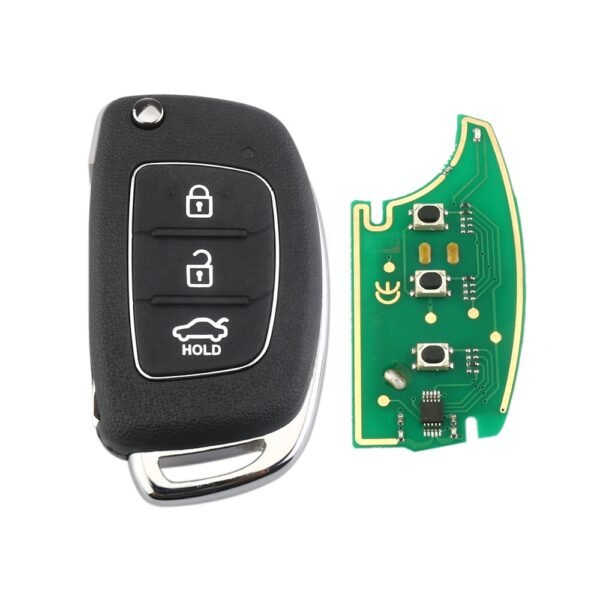 3 Buttons Flip Remote Control Car Key for Hyundai Elantra 2014 2015 2016 433Mhz ID46 Chip