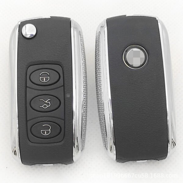 5 Packs 3 Buttons Car Remote Control Shell Suitable for Volkswagen Polo Sagitta Passat Remote Key Replacement with Charged Stalls