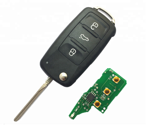 Flip Folding Car Remote Key for Volkswagen Tiguan Golf Passat Polo Jetta Beetle 433Mhz Id48 Chip 5K0837202AD
