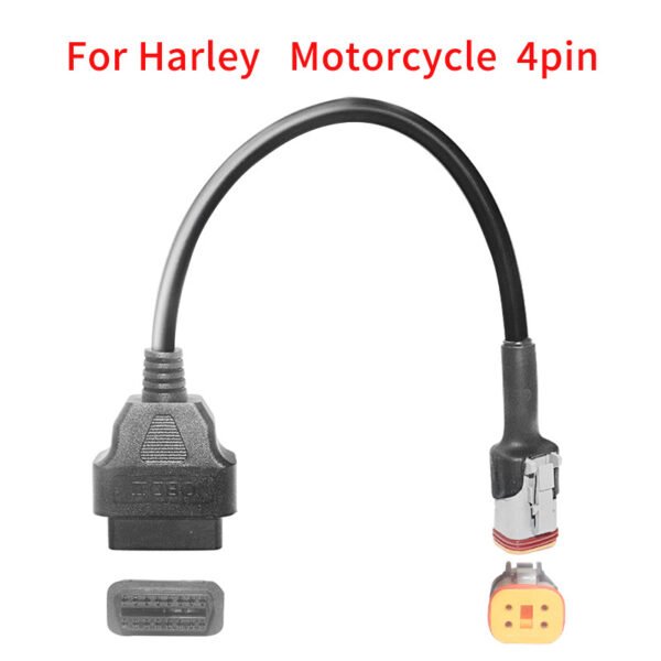 OBD 16pin to 4 pin for Harley Motorcycle 4Pin Locomotive and Motorcycle Conversion Cable - Image 2