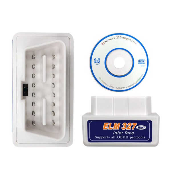 MINI ELM327 V1.5 Bluetooth OBD2 25k80 Chip Car Detection (White) - Image 4