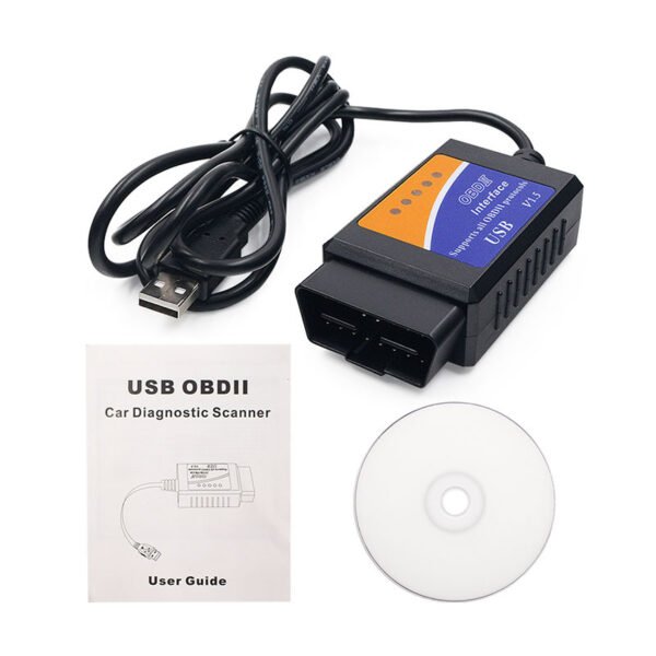Newest ELM327 USB V1.5 OBD2 Car Diagnostic Scanner 25K80 Chip Automotive Inspection with CD Manual - Image 4