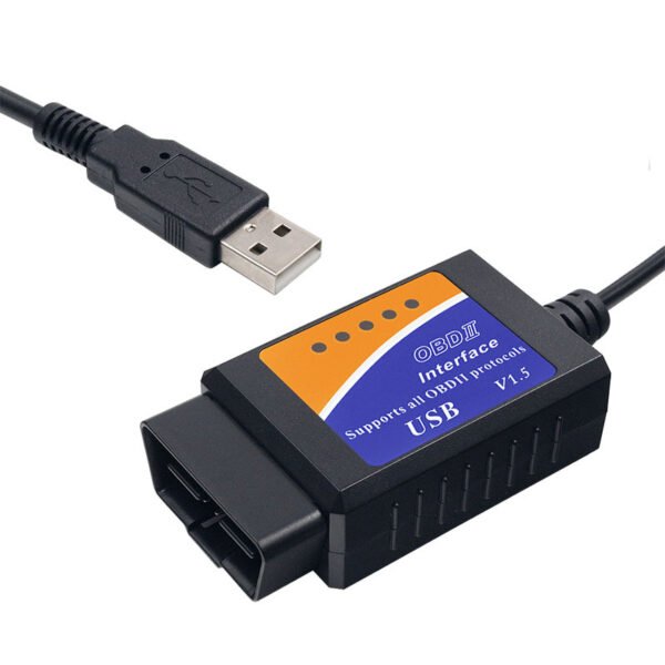Newest ELM327 USB V1.5 OBD2 Car Diagnostic Scanner 25K80 Chip Automotive Inspection with CD Manual - Image 2