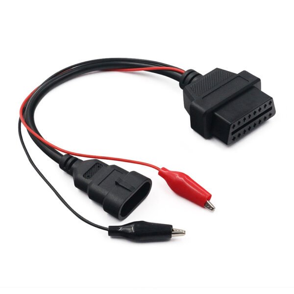 Fiat 3pin Alfa Lancia to 16 Pin OBD2 Connection Cable Conversion Wire - Image 2