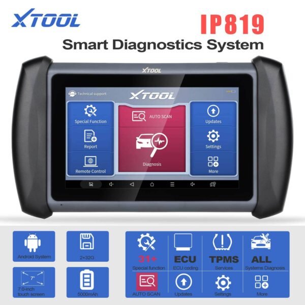 XTOOL InPlus IP819 Car Diagnostic Scanner OBD2 Fuel System Diagnostic Instrument ECU Coding Active Test - Image 7