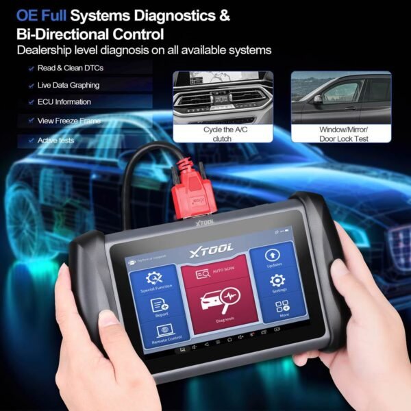 XTOOL InPlus IP819 Car Diagnostic Scanner OBD2 Fuel System Diagnostic Instrument ECU Coding Active Test - Image 6