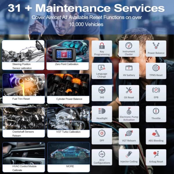 XTOOL InPlus IP819 Car Diagnostic Scanner OBD2 Fuel System Diagnostic Instrument ECU Coding Active Test - Image 3
