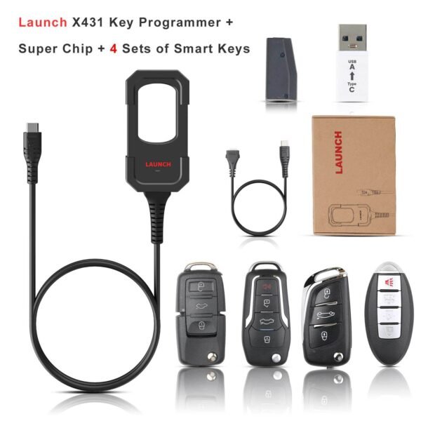 Launch X431 Key Programmer with Super Chip Smart Card - Image 2