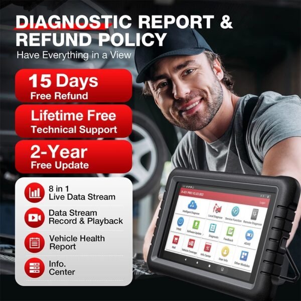 Launch X431 PROS V5.0 Automobile Detection and Diagnosis Instrument 8 inch Global Edition - Image 3