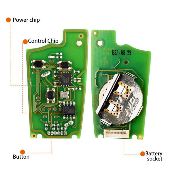 Xhorse XKAU01EN Wire Universal Flip Car Remote Key VVDI 3 Buttons for Audi - Image 7