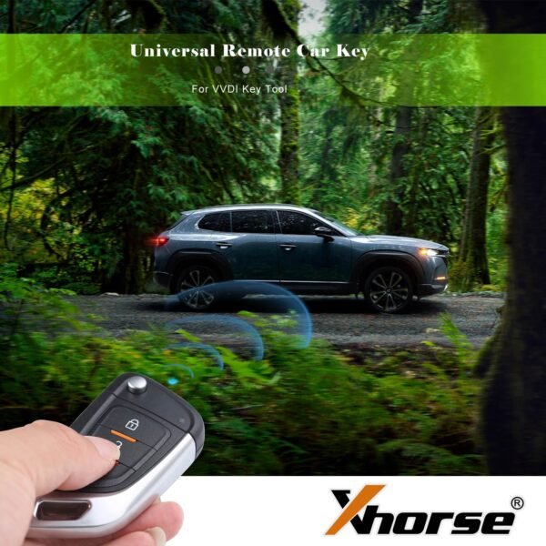 XHORSE XKKF02EN Blade Shape Folding Car Remote Key VVDI 3 Buttons for  Cadillac/Chevrolet/Buick - Image 3