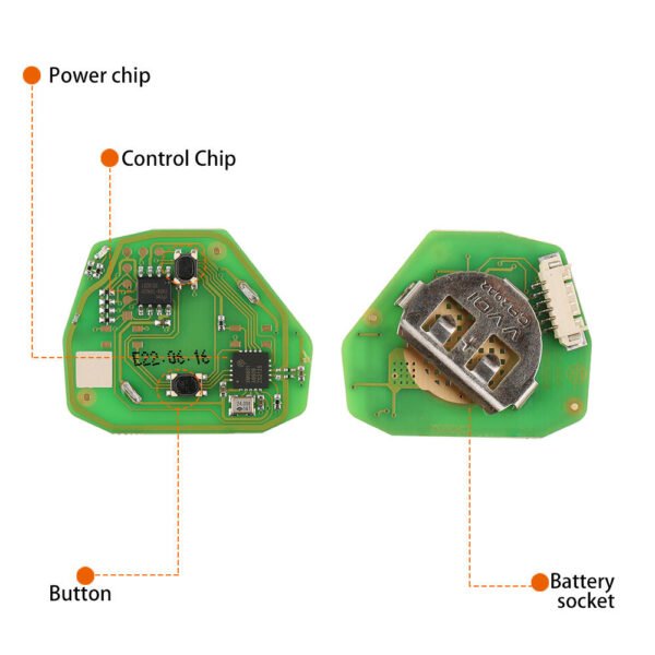 Xhorse XKTO05EN Wire Car Remote Key VVDI Toyota Flat 2 Buttons - Image 3