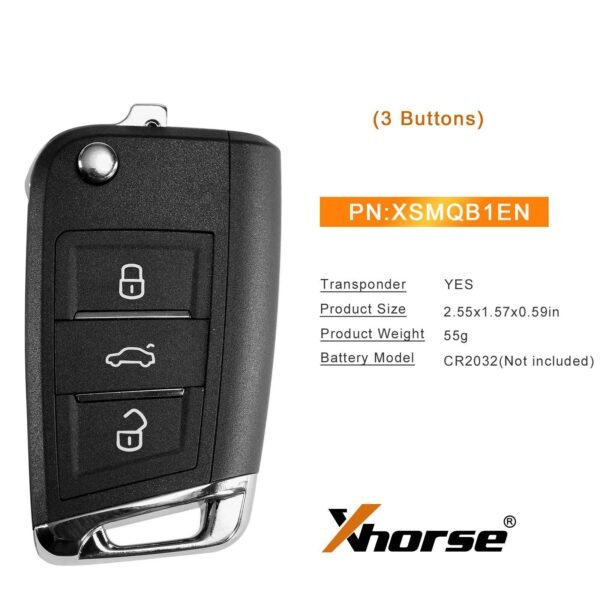 Xhorse XSMQB1EN VVDI Smart Proximity Remote Control Key VW MQB Filp 3 Buttons - Image 6