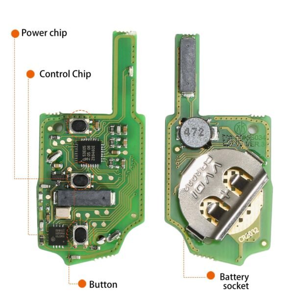 Xhorse XSMQB1EN VVDI Smart Proximity Remote Control Key VW MQB Filp 3 Buttons - Image 4