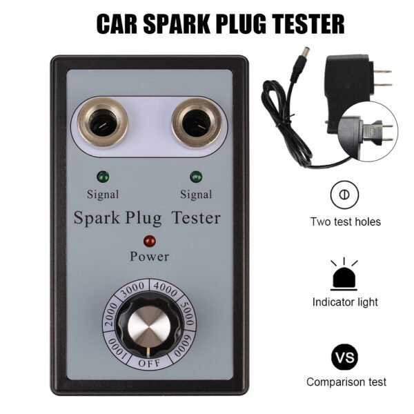 12V Car Spark Plug Tester Detector Ignition Analyzer with Dual Hole - Image 10