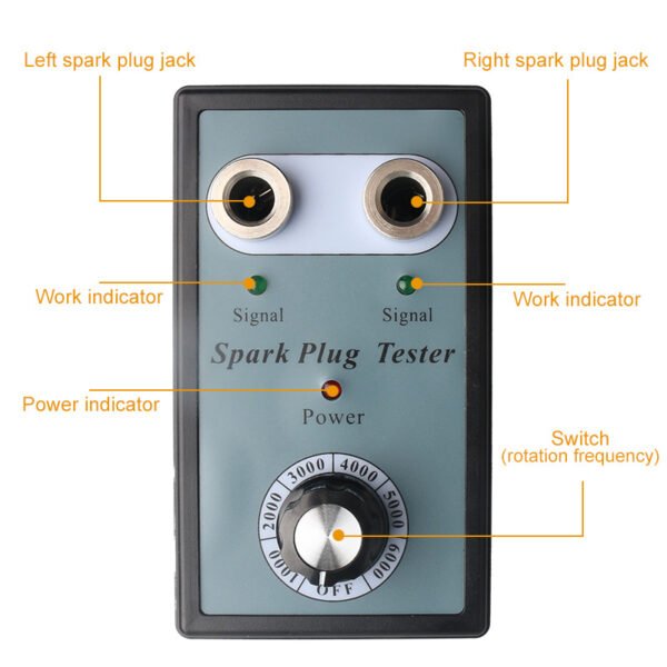 12V Car Spark Plug Tester Detector Ignition Analyzer with Dual Hole - Image 9