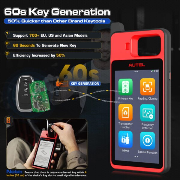Autel MaxiIM KM100 Car Key Programming Scanner Transponder Cloning, Key Chip Read/ Write - Image 11