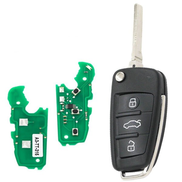 3 Buttons 315MHz Remote Car Key for Audi ID48 8P0 837 220 G
