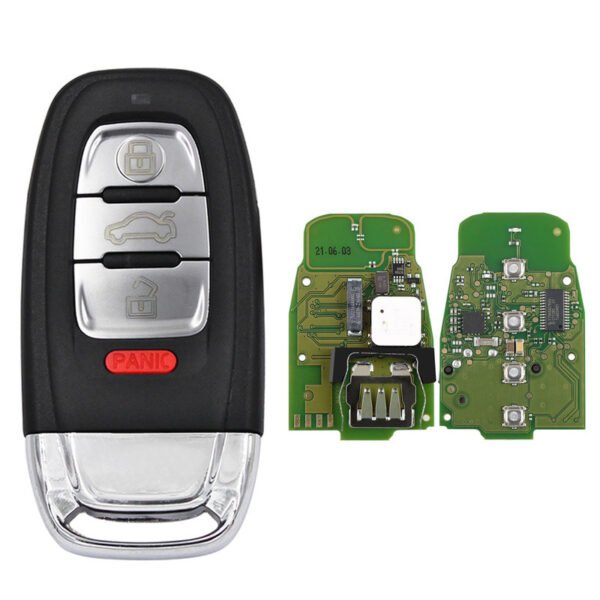 3+1 Buttons 315/434/868MHz Remote Car Keys for Audi IYZFBSB802 49CHIP Chip 8T0 959 754 M