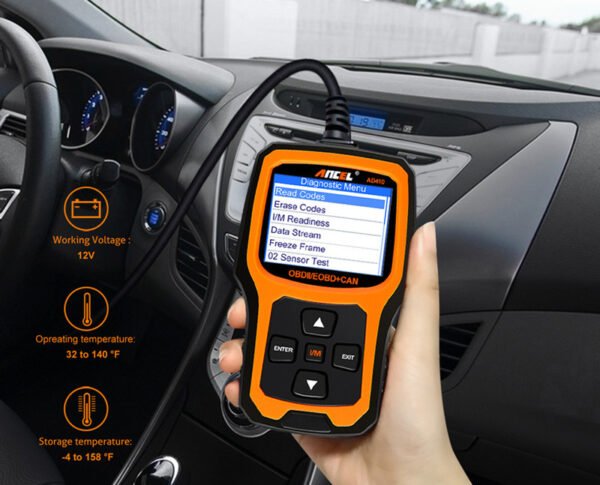 Ancel AD410 OBD2 Diagnostic Tool Automotive Engine Scanner - Image 7